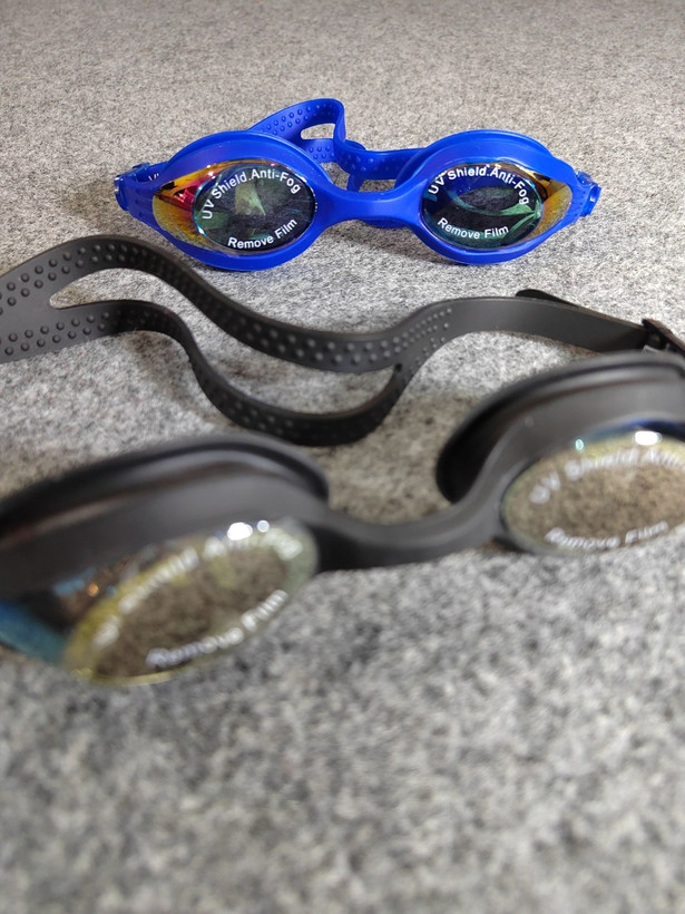 عینک شنا لنز شفاف رنگی