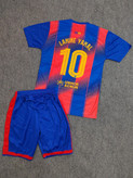 لباس و شورت فوتبالی بارسلونا پسرانه با شماره 10 یامال