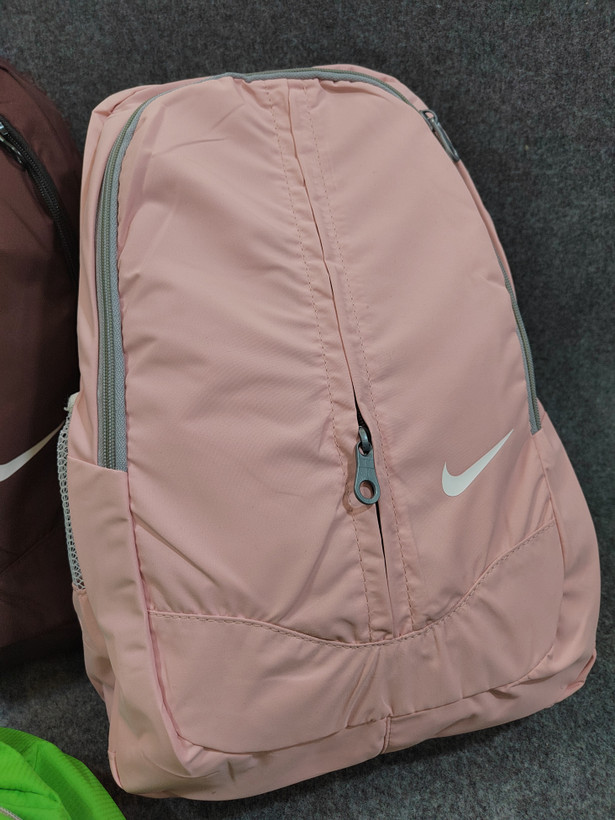 کوله پشتی دخترانه پارچه شمعی طرح Nike